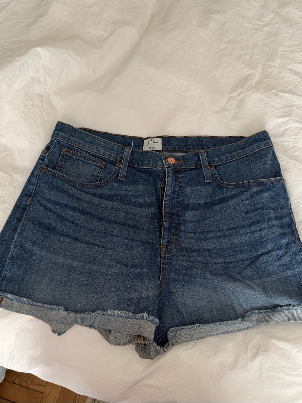 J. Crew Dark Blue Denim Cutoff Shorts